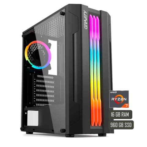 PC Gamer Ryzen 7 5700G 16GB 960GB SSD Negro PC Gamer Ryzen 7 5700G 16GB 960GB SSD Negro