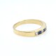 Anillo en oro 18k amarillo, brillantes y zafiros Anillo en oro 18k amarillo, brillantes y zafiros