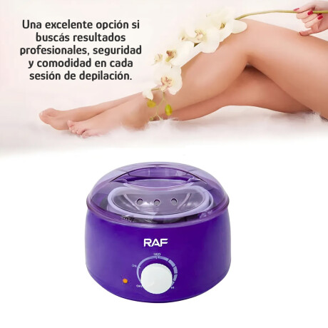 Calentador De Cera 65W Profesional Olla Temp Regulable Violeta