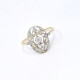 Anillo Antiguo En Oro 18K, Brillantes Y Diamantes Anillo Antiguo En Oro 18K, Brillantes Y Diamantes