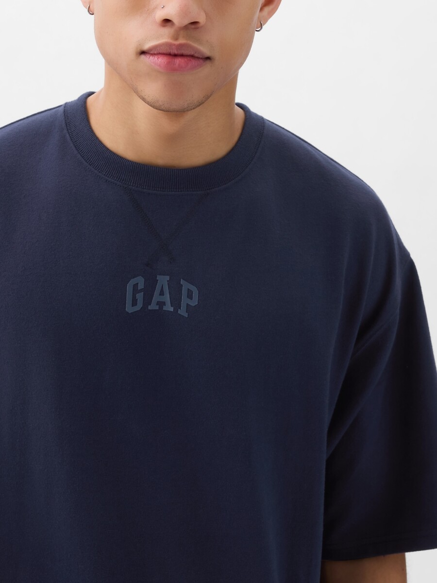 Remera Logo Gap Hombre - Navy Uniform 