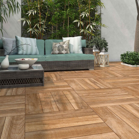 CERÁMICA PISO 60X60 MADERADO RECTIFICADO ACETINADO RELIEVE GAMAS DE MARRON