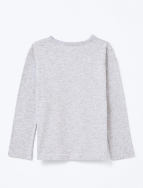 BUZO INFANTIL CON ESTAMPA GRIS