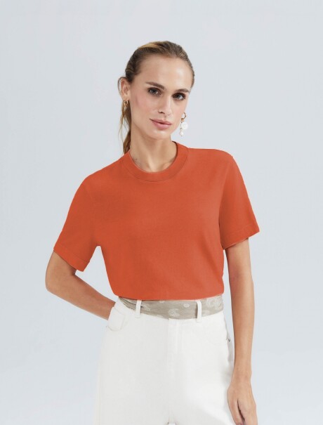 CAMISETA MANGA CORTA NARANJA