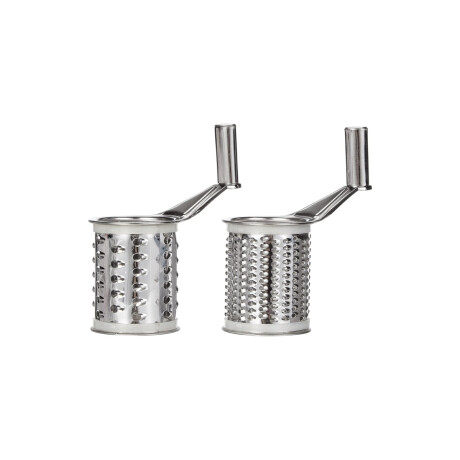 Rallador a Manivela con 2 Cuchillas de Acero Inoxidable Rallador a Manivela con 2 Cuchillas de Acero Inoxidable