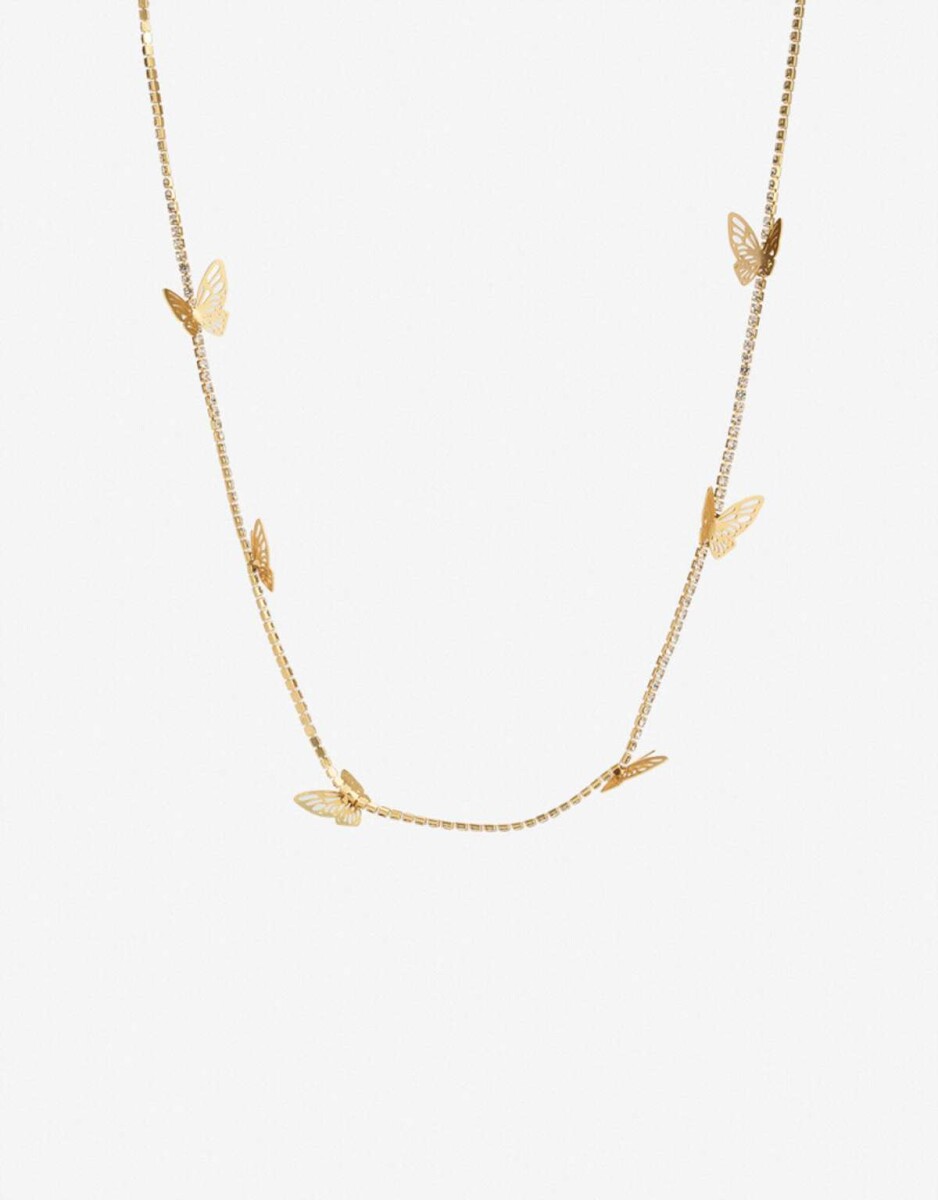 Collares Largos Botanico - Dorado Oro Amarillo 