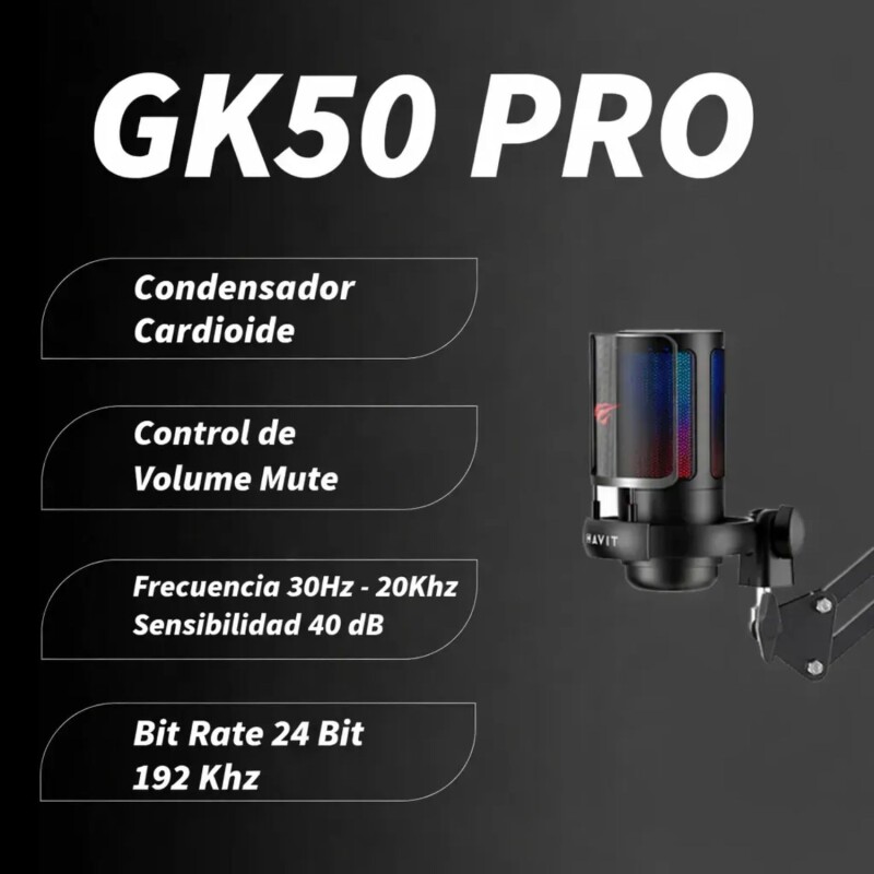 Micrófono Gamer Rgb Usb Con Brazo Para Streaming Micrófono Gamer Rgb Usb Con Brazo Para Streaming