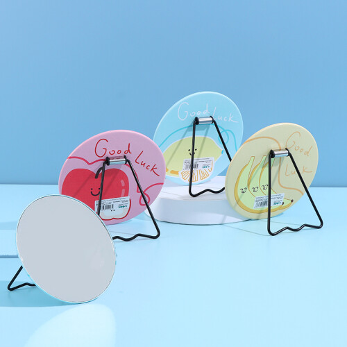 Espejo Con Pie Para Tocador - Circular Frutas Espejo Con Pie Para Tocador - Circular Frutas