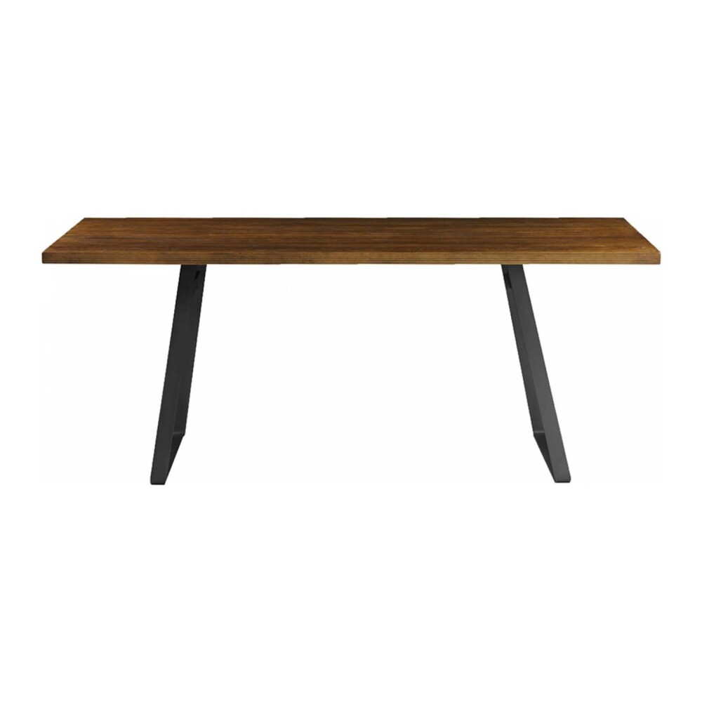 MESA DE COMEDOR MADERA-Y-METAL MARRON YORK
