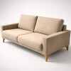 Sofa 3 Cuerpos - Tela Lavable - Color Beige Sofa 3 Cuerpos - Tela Lavable - Color Beige