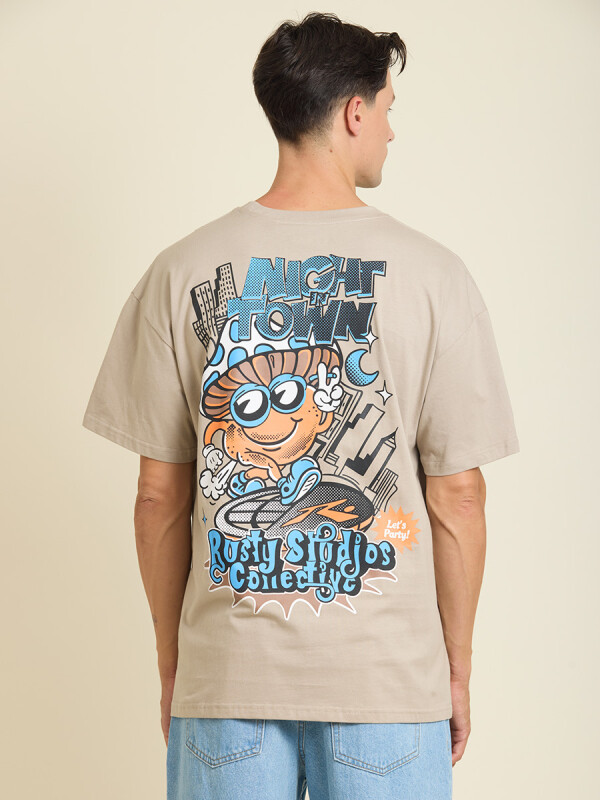 T-SHIRT FUNGI RUSTY Hueso