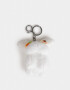 Llavero Peluche Llavero Y Charm De Peluche De Perrito - Blanco Crudo