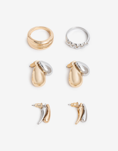 Bijouterie Set Metal Bijou Set Metal. - Plateado Rodio