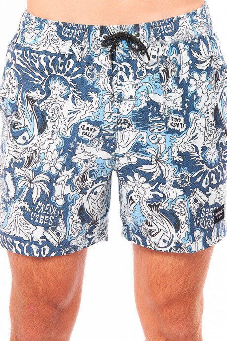 SHORT ZASKE RUSTY Azul