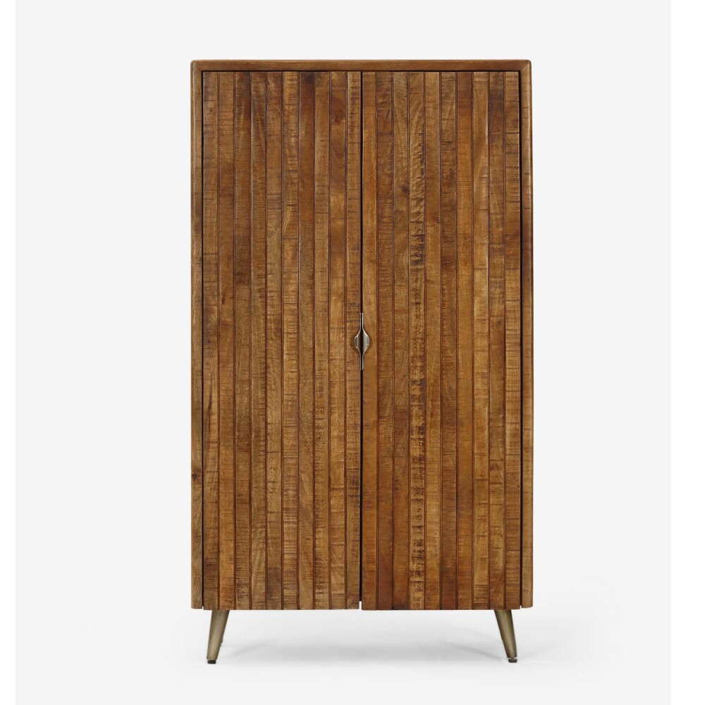 PLACARD 90CM 2 PUERTAS MADERA MARRON RENEE