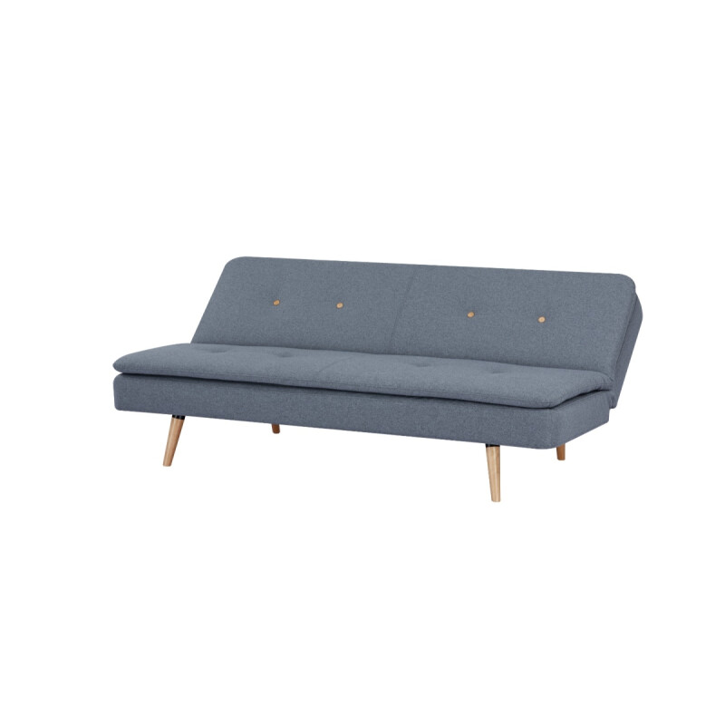 Sofá Cama con Estructura de Madera Gris Oscuro | Sofá Cama Tapizado en Tela Sofá Cama con Estructura de Madera Gris Oscuro | Sofá Cama Tapizado en Tela