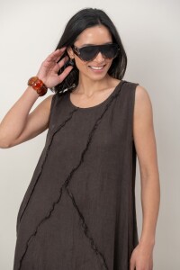 VESTIDO TIALLI Chocolate