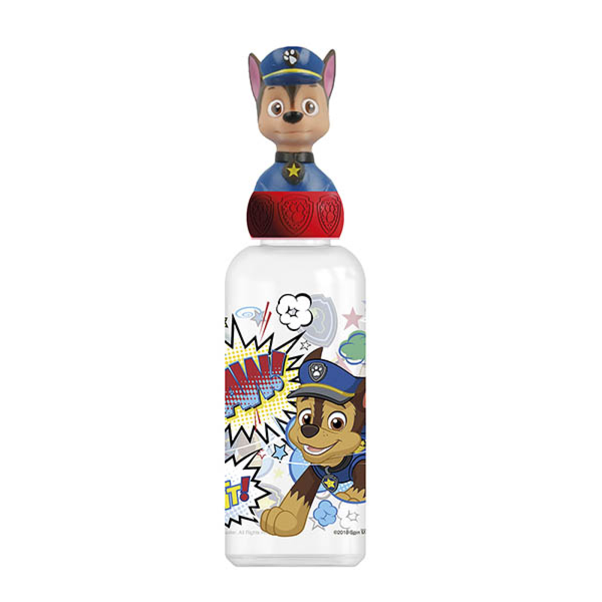 Botella de Plástico con Figura 3D Paw Patrol — Cartoons