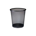 PAPELERA DE ESCRITORIO ACERO 16 LITROS NEGRO