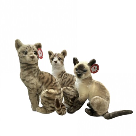 Peluche Gato Sentado Atigrado