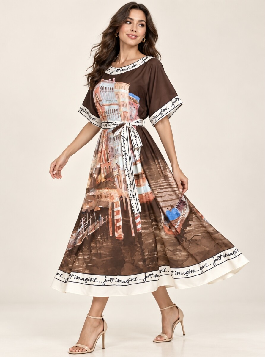 VESTIDO VENUS - MARRÓN 