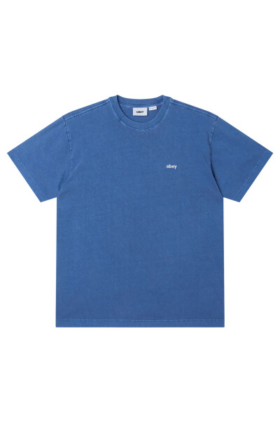 LOWERCASE PIGMENT TEE SS Azul