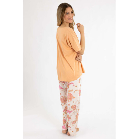 Pijama damask pantalon Rosado
