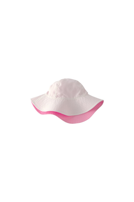 Capelina reversible, rosa y blanco Capelina reversible, rosa y blanco