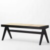 BANM.46 Banco De Madera 110x40x45 Cm Lennon - Negro