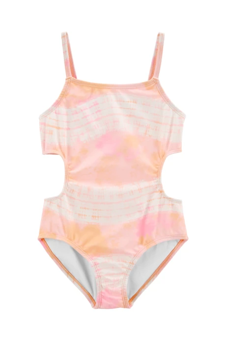 Malla de baño una pieza con protección UPF 50+ diseño tie-dye Sin color