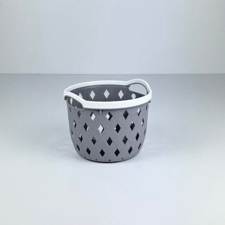 Canasto Organizador Multiuso Circular P–Gris Canasto Organizador Multiuso Circular P–Gris