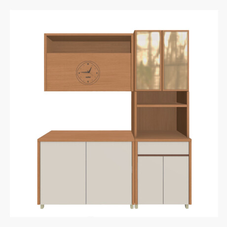 JUEGO MODULAR PARA COCINA INCLUYE AEREO BAJO MESADA Y TORRE GAMAS DE BEIGE