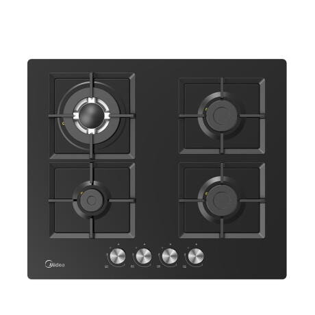 Anafe a gas de vidrio 4 hornallas Midea MG60GK007AH1B Anafe a gas de vidrio 4 hornallas Midea MG60GK007AH1B