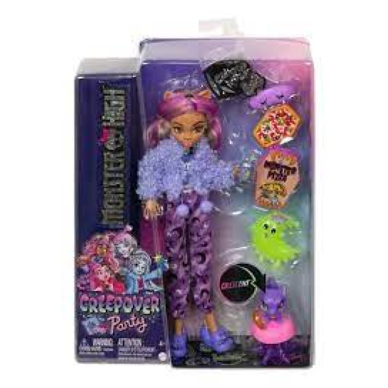 Muñeca Monster High Y Accesorios Para Fiesta De Pijamas, Clawdeen Wolf Muñeca Monster High Y Accesorios Para Fiesta De Pijamas, Clawdeen Wolf