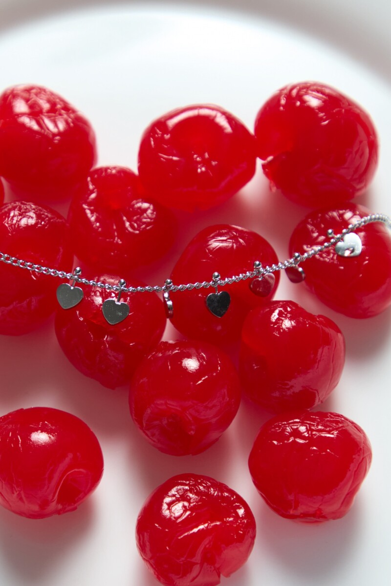 Pulsera dije cora acero plateado