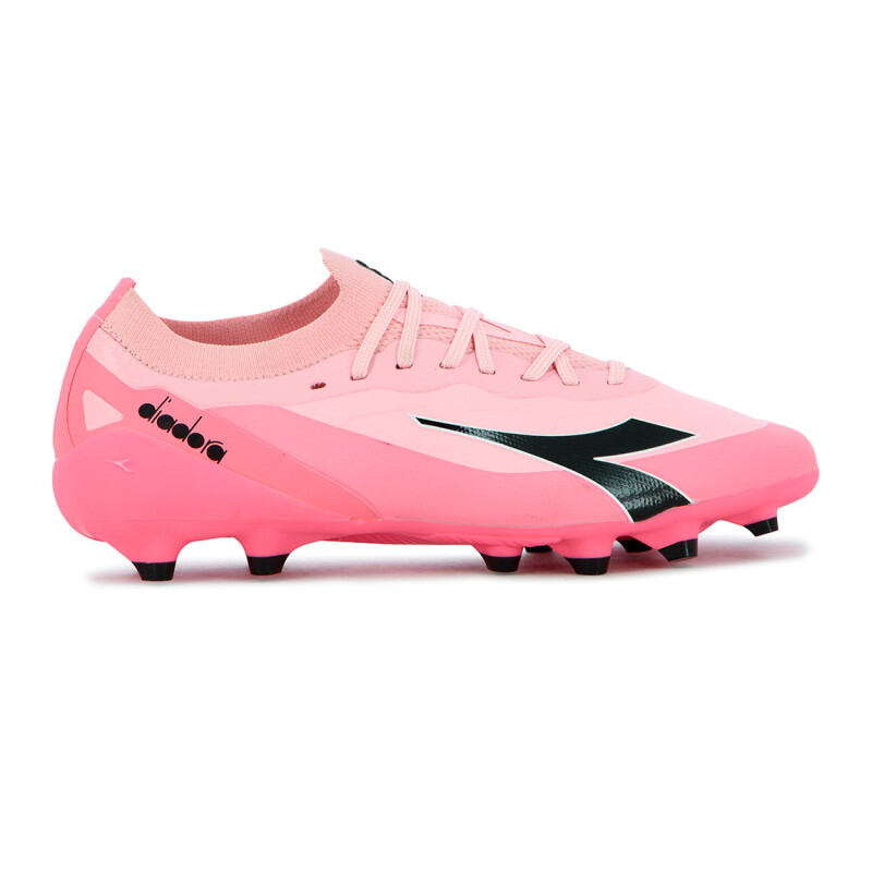 Zapato Fútbol Drop Md Diadora Hombre Rosado-negro