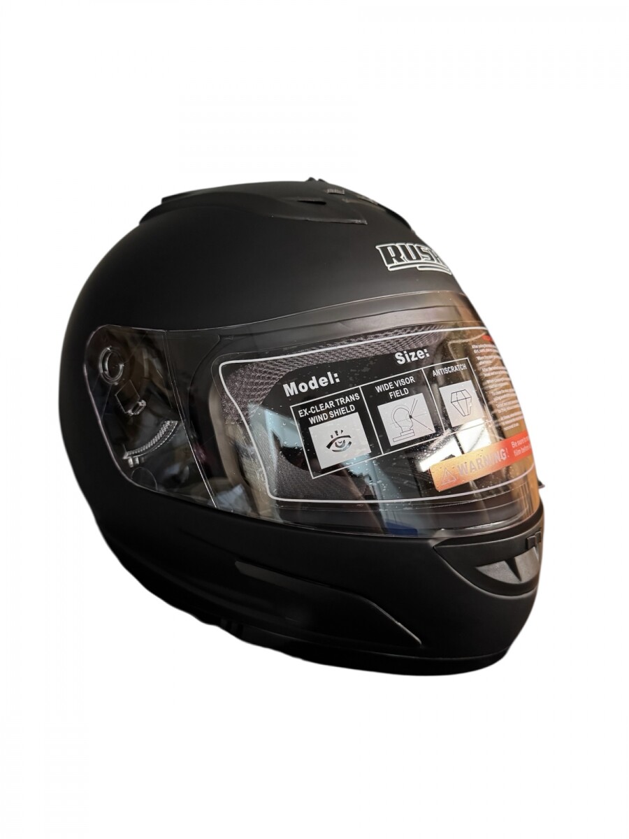 CASCO DE MOTO RUSH INTEGRAL - 626 - NEGRO MATE 