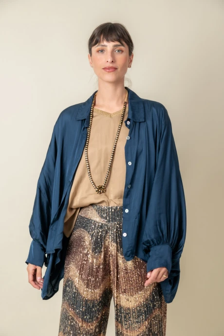 CAMISA HERBAL Azul