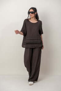 BLUSA ZEMYNA Chocolate