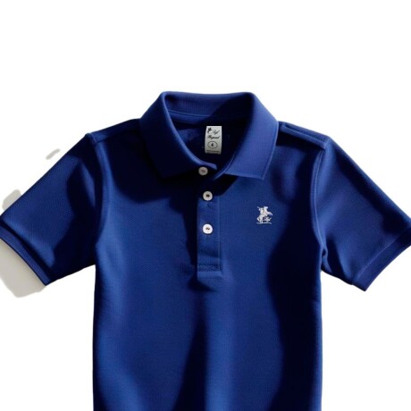 Remera tipo polo niño Azul