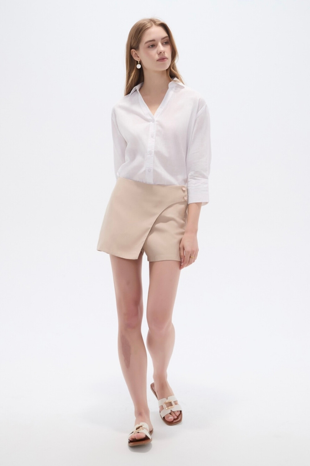 Short Pollera Urielk Beige