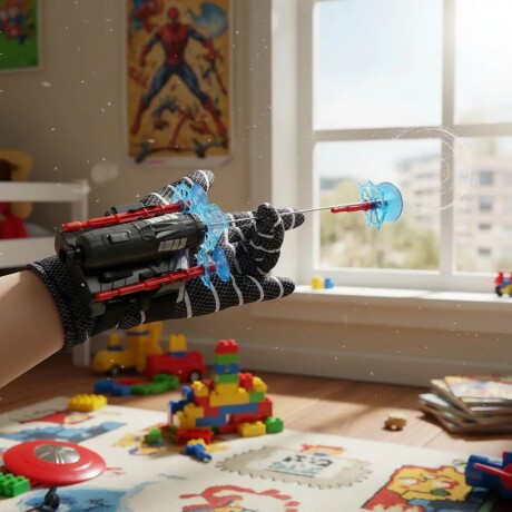 Guantes Lanzador Hombre Araña Tela Spiderman 001