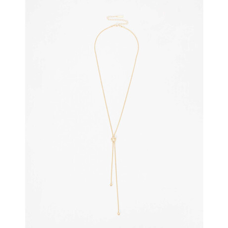 Cadena Corta con Dije Metal Dorado