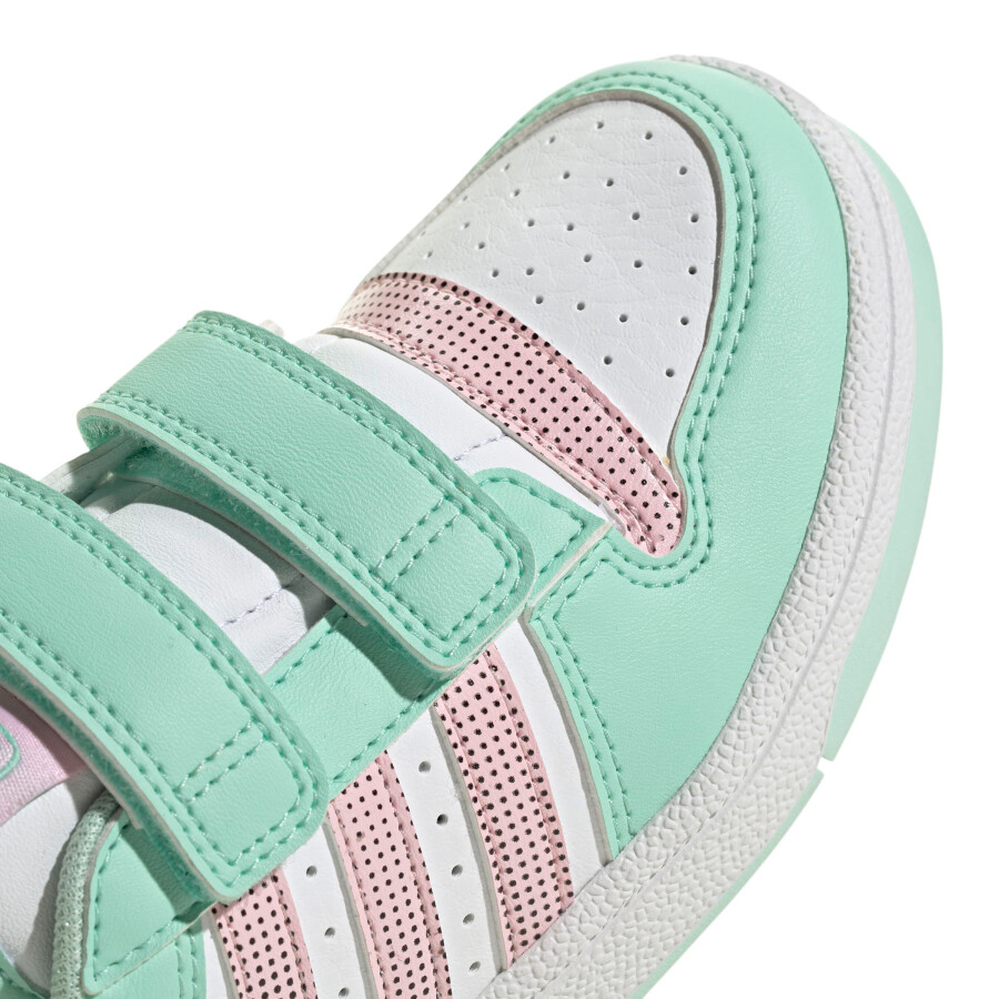 Championes de Niños Adidas Break Start Blanco - Menta