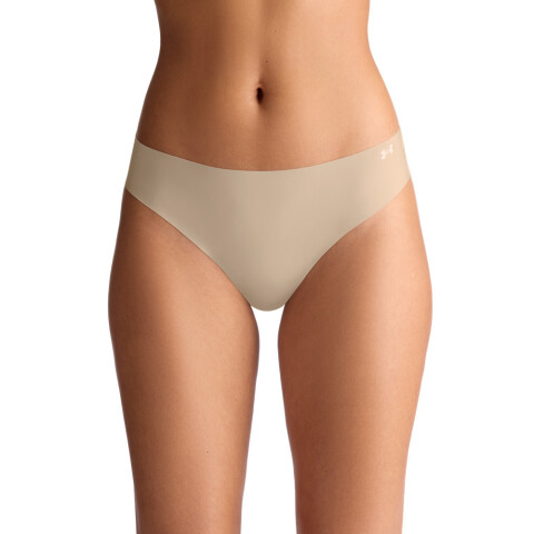 UA PURE STRETCH NO SHOW BIKINI-SOLID 3PK BLK