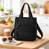 Cartera Mochila en Tela Impermeable Negro
