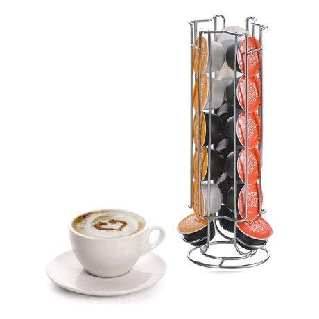 Soporte Fijo para 24 Cápsulas Acero Inoxidable 001