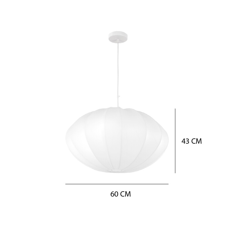 LUMINARIA COLGANTE LUVO BIG Luminaria Colgante Luvo Big Blanca ø 60 cm