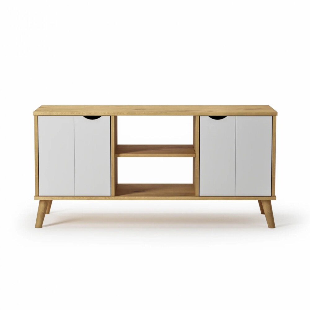 Rack para TV 2 Puertas - Linea Dublin Blanco