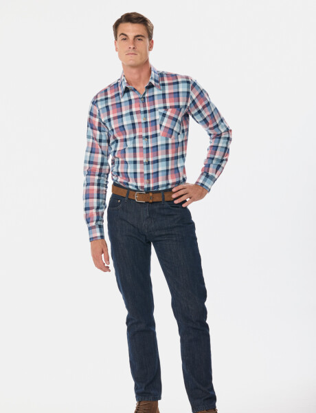PANTALÓN DE JEAN CLÁSICO Azul oscuro